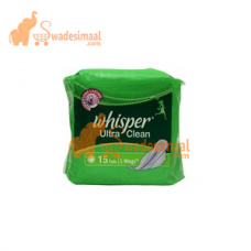 Whisper Sanitary Napkin Ultra, 15 U